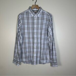 FAHERTY Movement Monterey Morning Mist Plaid Button Up Shirt